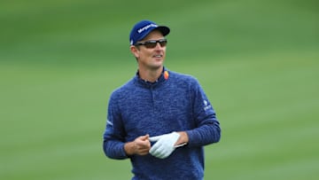 PONTE VEDRA BEACH, FLORIDA - MARCH 17: Justin Rose of England looks on on the fourth hole during the final round of The PLAYERS Championship on The Stadium Course at TPC Sawgrass on March 17, 2019 in Ponte Vedra Beach, Florida. (Photo by Sam Greenwood/Getty Images)