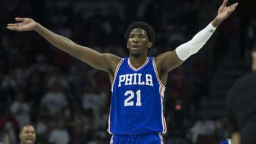 PHILADELPHIA, PA - OCTOBER 26: Joel Embiid