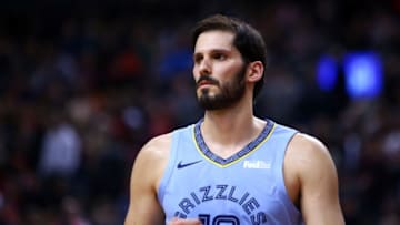 TORONTO, ON - JANUARY 19: Omri Casspi #18 of the Memphis Grizzlies looks on during the first half of an NBA game against the Toronto Raptors at Scotiabank Arena of January 19, 2019 in Toronto, Canada. NOTE TO USER: User expressly acknowledges and agrees that, by downloading and or using this photograph, User is consenting to the terms and conditions of the Getty Images License Agreement. (Photo by Vaughn Ridley/Getty Images)
