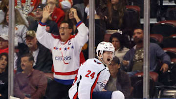 Connor McMichael, Washington Capitals (Photo by Bruce Bennett/Getty Images)