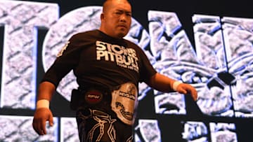 OSAKA, JAPAN - NOVEMBER 03: Tomohiro Ishii enters the ring during the Power Struggle - Super Jr. Tag League 2018 at Edion Arena Osaka on November 03, 2018 in Osaka, Japan. (Photo by Etsuo Hara/Getty Images)