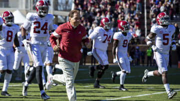 Nick Saban, Alabama Crimson Tide. (Photo by Wesley Hitt/Getty Images)