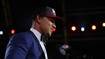 Trey Lance, San Francisco 49ers, 2021 NFL Draft (Photo by Gregory Shamus/Getty Images)