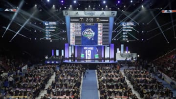 VANCOUVER, BRITISH COLUMBIA - JUNE 22: A general view of the 2019 NHL Draft at Rogers Arena on June 22, 2019 in Vancouver, Canada. (Photo by Rich Lam/Getty Images)