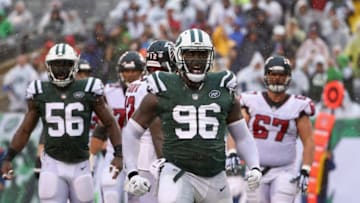 EAST RUTHERFORD, NJ - OCTOBER 29: Defensive end Muhammad Wilkerson