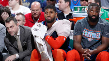 OKC Thunder forward Paul George (Photo by Joe Robbins/Getty Images)