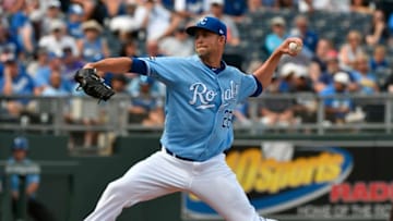 KANSAS CITY, MO - AUGUST 24: Mike Minor