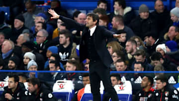 LONDON, ENGLAND - DECEMBER 26: Antonio Conte, Manager of Chelsea reacts during the Premier League match between Chelsea and AFC Bournemouth at Stamford Bridge on December 26, 2016 in London, England. (Photo by Clive Rose/Getty Images)