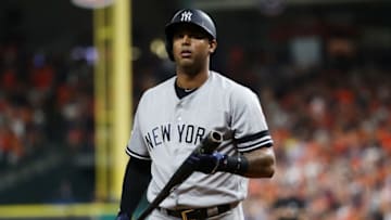 HOUSTON, TX - OCTOBER 13: Aaron Hicks