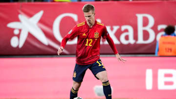 , SPAIN - NOVEMBER 15: Dani Olmo of Spain during the EURO Qualifier match between Spain v Malta on November 15, 2019 (Photo by David S. Bustamante/Soccrates/Getty Images)