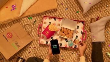McDonald's New Year's promo, photo provided by Uber Eats