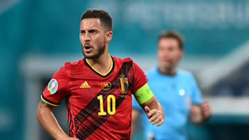 Belgium's forward Eden Hazard (Photo by KIRILL KUDRYAVTSEV/POOL/AFP via Getty Images)