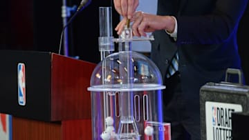 NEW YORK, NEW YORK - MAY 16: The lottery balls are picked inside the lottery room during the 2017 NBA Draft Lottery at the New York Hilton in New York, New York. NOTE TO USER: User expressly acknowledges and agrees that, by downloading and or using this Photograph, user is consenting to the terms and conditions of the Getty Images License Agreement. Mandatory Copyright Notice: Copyright 2017 NBAE (Photo by Jennifer Pottheiser/NBAE via Getty Images)