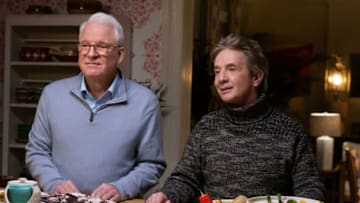 Only Murders In The Building -- "To Protect and Serve" - Episode 106 -- Mabel brings her new friends (and an old one) to her childhood home to meet her mother. Meanwhile, Detective Williams starts to have her own doubts about the case as she prepares for motherhood. Oliver (Martin Short) and Charles (Steve Martin), shown. (Photo by: Craig Blankenhorn/Hulu)
