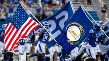 Kentucky Wildcats defensive back Zach Johnson and Davonte Robinson (Credit: Jordan Prather-USA TODAY Sports)