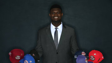 CHICAGO, IL - MAY 14: NBA Draft Prospect, Zion Williamson poses for a portrait at the 2019 NBA Draft Lottery on May 14, 2019 at the Chicago Hilton in Chicago, Illinois. NOTE TO USER: User expressly acknowledges and agrees that, by downloading and/or using this photograph, user is consenting to the terms and conditions of the Getty Images License Agreement. Mandatory Copyright Notice: Copyright 2019 NBAE (Photo by David Sherman/NBAE via Getty Images)