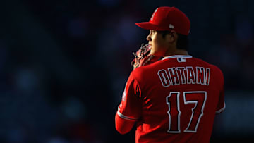 ANAHEIM, CA - JUNE 06: Shohei Ohtani #17 of the Los Angeles Angels of Anaheim pitches during the second inning of a game against the Kansas City Royals at Angel Stadium on June 6, 2018 in Anaheim, California. (Photo by Sean M. Haffey/Getty Images)