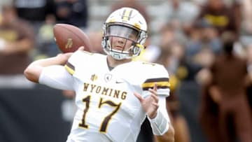 IOWA CITY, IOWA- SEPTEMBER 2: Quarterback Josh Allen (Photo by Matthew Holst/Getty Images)