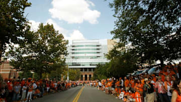 KNOXVILLE, TN - SEPTEMBER 15: A view of the outside of Neyland Stadium before a game between the Florida Gators and Tennessee Volunteers on September 15, 2012 in Knoxville, Tennessee. (Photo by John Sommers II/Getty Images)