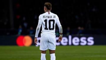 PARIS, FRANCE - NOVEMBER 28: Neymar Jr of Paris Saint-Germain during the Group C match of the UEFA Champions League between Paris Saint-Germain and Liverpool at Parc des Princes on November 28, 2018 in Paris, France. (Photo by Quality Sport Images/Getty Images)