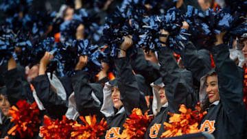 Auburn footballAuburn cheerleaders during the A-Day spring football game at Jordan-Hare Stadium in Auburn, Ala., on Saturday, April 8, 2023.