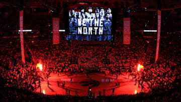 TORONTO, ON - APRIL 18: General view prior to the first half of Game Two of the Eastern Conference Quarterfinals between the Milwaukee Bucks and the Toronto Raptors during the 2017 NBA Playoffs at Air Canada Centre on April 18, 2017 in Toronto, Canada. NOTE TO USER: User expressly acknowledges and agrees that, by downloading and or using this photograph, User is consenting to the terms and conditions of the Getty Images License Agreement. (Photo by Vaughn Ridley/Getty Images)