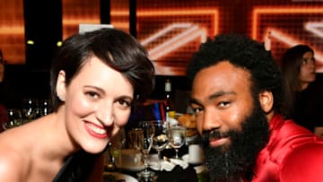BEVERLY HILLS, CALIFORNIA - OCTOBER 25: (L-R) Phoebe Waller-Bridge and Donald Glover pose during the 2019 British Academy Britannia Awards presented by American Airlines and Jaguar Land Rover at The Beverly Hilton Hotel on October 25, 2019 in Beverly Hills, California. (Photo by Frazer Harrison/BAFTA LA/Getty Images for BAFTA LA)