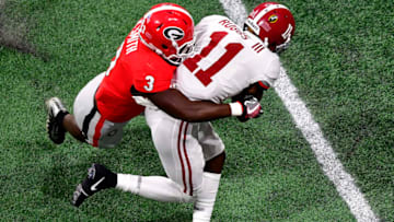 ATLANTA, GA - JANUARY 08: Roquan Smith #3 (Photo by Scott Cunningham/Getty Images)