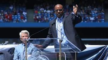 Carlos Delgado of the Toronto Blue Jays (Photo by Tom Szczerbowski/Getty Images)