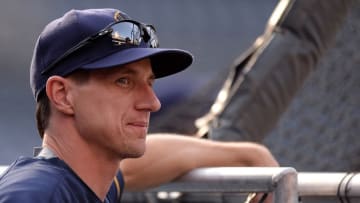 Aug 1, 2016; San Diego, CA, USA; Milwaukee Brewers manager Craig Counsell (30) looks on before the game against the San Diego Padres at Petco Park. Mandatory Credit: Jake Roth-USA TODAY Sports