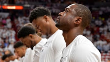 MIAMI, FL - APRIL 19: Dwyane Wade