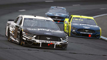 Aric Almirola, Stewart-Haas Racing, and Ryan Blaney, Team Penske, NASCAR (Photo by Jared C. Tilton/Getty Images)