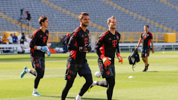 Bayern Munich goalkeepers for next season will be Sven Ulreich and Manuel Neuer. (Photo by KAMIL KRZACZYNSKI/AFP via Getty Images)