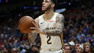NEW ORLEANS, LOUISIANA - DECEMBER 29: Lonzo Ball #2 of the New Orleans Pelicans: (Photo by Chris Graythen/Getty Images)