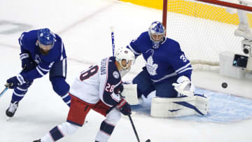 Frederik Andersen #31 of the Toronto Maple Leafs (Photo by Andre Ringuette/Freestyle Photo/Getty Images)