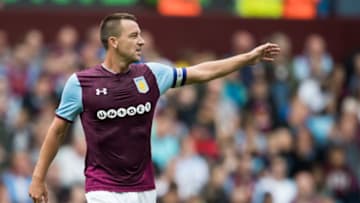 BIRMINGHAM, ENGLAND - JULY 29: John Terry of Aston Villa during the pre season friendly match between Aston Villa and Watford at Villa Park on July 29, 2017 in Birmingham, England. (Photo by Mark Robinson/Getty Images)