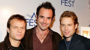 HOLLYWOOD - NOVEMBER 09: (L-R) Actors Alec Newman, Paul Blackthorne and Brad Rowe attend the world premiere of the film 'Four Corners of Suburbia' during AFI Fest presented by Audi at the ArcLight Theatre on November 9, 2005 in Hollywood, California. (Photo by Frazer Harrison/Getty Images for AFI)