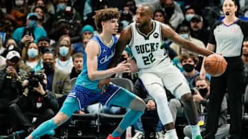 LaMelo Ball, Charlotte Hornets (Mandatory Credit: Jim Dedmon-USA TODAY Sports)