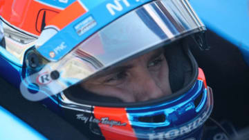 FORT WORTH, TX - JUNE 08: Ed Jones, driver of the #10 NTT Data Chip Ganassi Racing Honda, prepares to drive during practice for the Verizon IndyCar Series DXC Technology 600 at Texas Motor Speedway on June 8, 2018 in Fort Worth, Texas. (Photo by Chris Graythen/Getty Images)