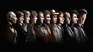 At one point, the Sixth Doctor starts going backwards through previous personalities thanks to a very handy gadget...Image Courtesy BBC/BBC WORLDWIDE