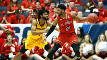 DAYTON, OHIO - MARCH 20: Shamorie Ponds #2 of the St. John's Red Storm handles the ball against Remy Martin #1 of the Arizona State Sun Devils during the second half in the First Four of the 2019 NCAA Men's Basketball Tournament at UD Arena on March 20, 2019 in Dayton, Ohio. (Photo by Gregory Shamus/Getty Images)