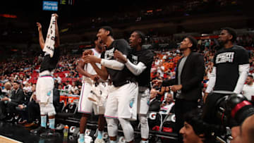 MIAMI, FL - FEBRUARY 5: Jordan Mickey