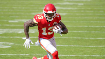 Kansas City Chiefs wide receiver Byron Pringle (13) - Mandatory Credit: Denny Medley-USA TODAY Sports