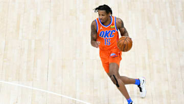 Josh Hall #15 of the OKC Thunder drives. (Photo by Alex Goodlett/Getty Images)