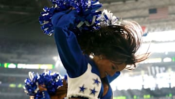 ARLINGTON, TEXAS - DECEMBER 29: The Dallas Cowboys Cheerleaders (Photo by Richard Rodriguez/Getty Images)