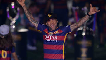 Barcelona's Brazilian defender Dani Alves. (Photo credit JOSEP LAGO/AFP via Getty Images)