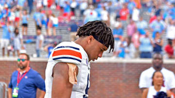 Auburn football head coach Hugh Freeze has admitted that he's not yet sure if the Tigers' 2023 starter is on campus right now (Photo by Justin Ford/Getty Images)