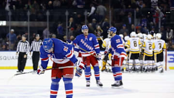 NEW YORK, NY - OCTOBER 17: Mika Zibanejad