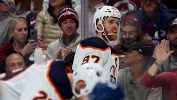 Connor McDavid #97, Edmonton Oilers, Colorado Avalanche (Photo by Harry How/Getty Images)