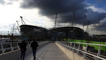 MANCHESTER, ENGLAND - APRIL 03: General view outside the stadium prior to the Premier League match between Manchester City and Cardiff City at Etihad Stadium on April 03, 2019 in Manchester, United Kingdom. (Photo by Michael Steele/Getty Images)